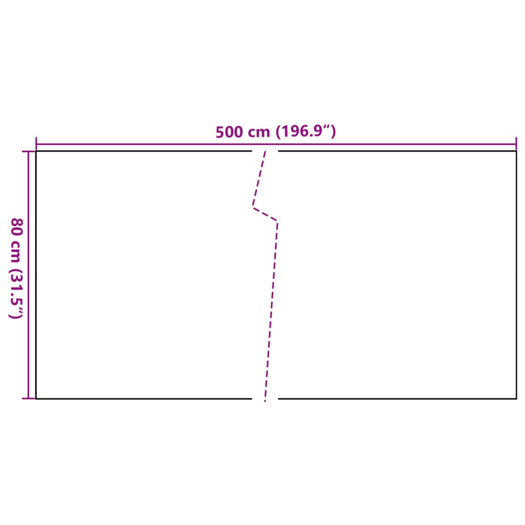 vidaXL Parawan balkonowy, antracytowy, 500x80 cm, polirattan