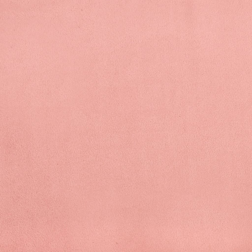 vidaXL Zagłówki do łóżka, 4 szt., różowy, 90x5x78/88 cm, aksamit