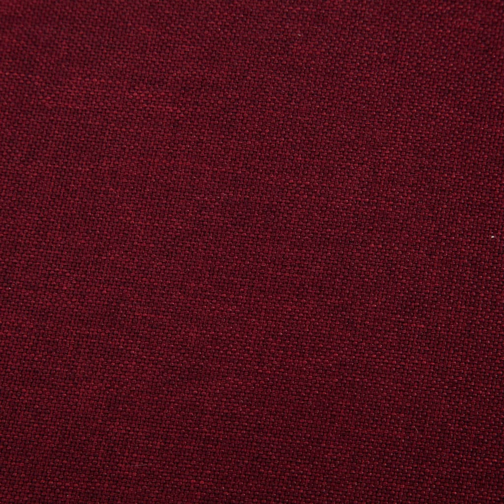 vidaXL Sofa, rozkładana, kolor czerwonego wina, poliester