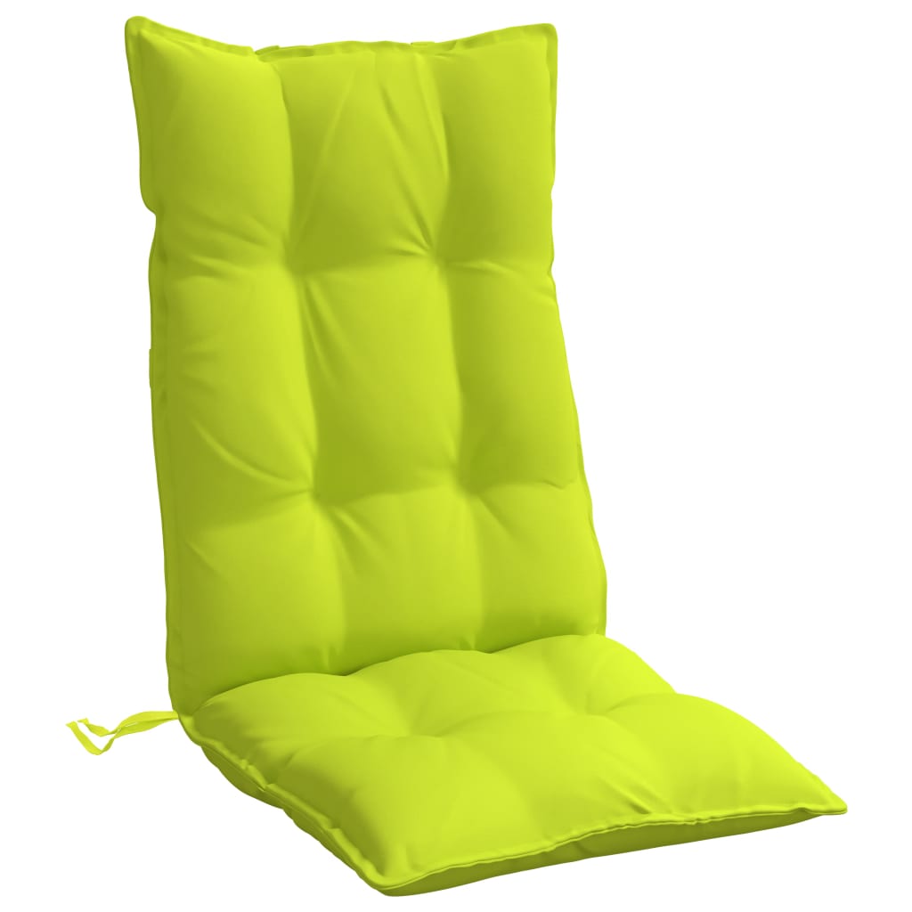 vidaXL Poduszki na krzesła z wysokim oparciem, 6 szt., jasnozielone