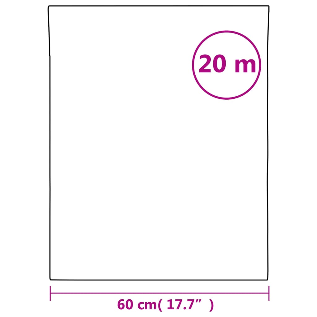 vidaXL Folia okienna, matowa, biała, 60x2000 cm, PVC