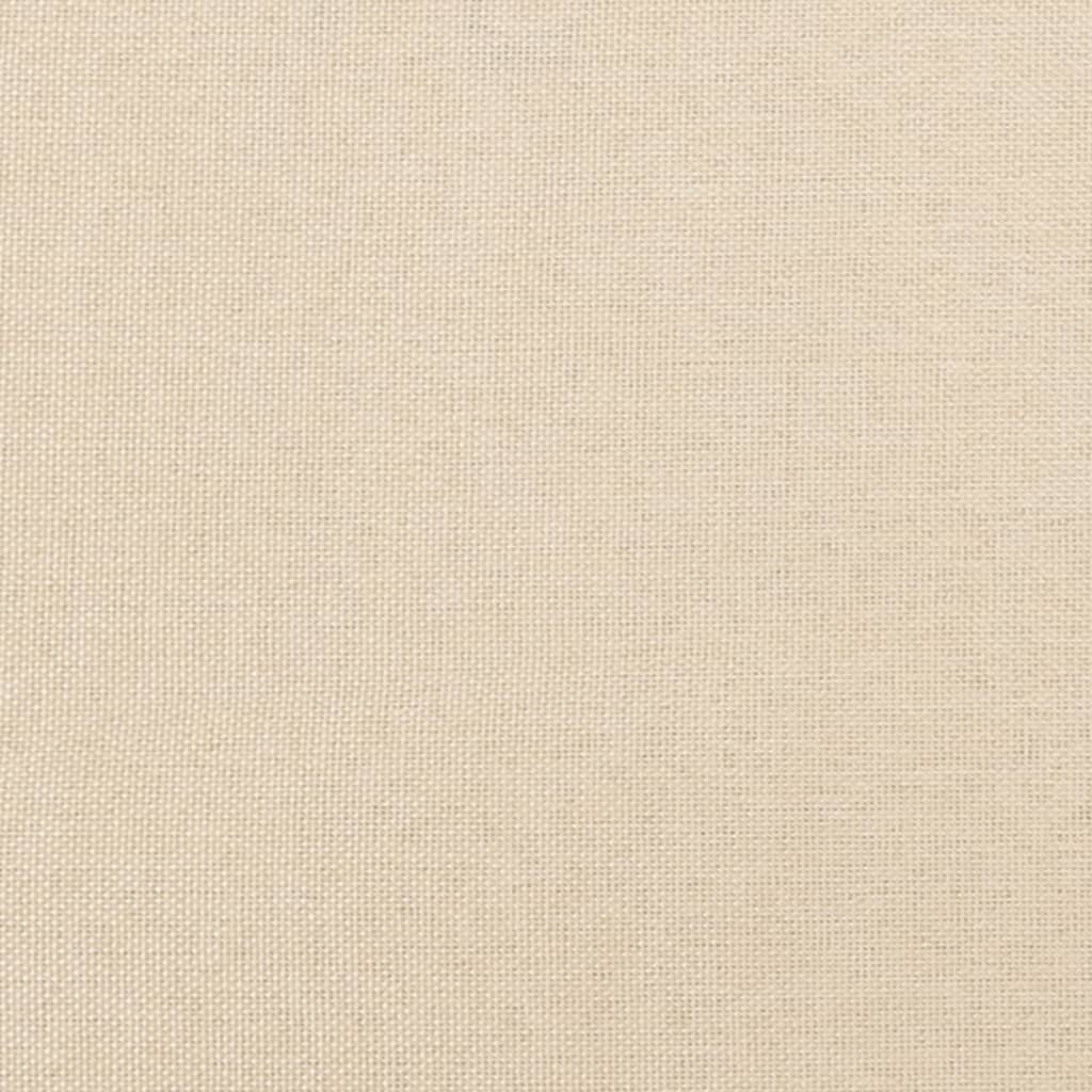 vidaXL Zagłówek uszak, kremowy, 83x16x118/128 cm, tkanina
