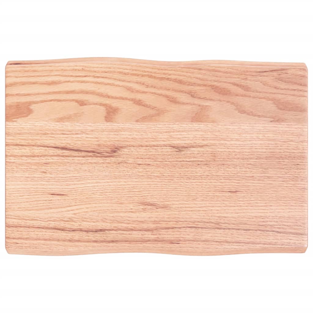 vidaXL Blat, jasnobrązowy 60x40x(2-4)cm drewno z naturalną krawędzią