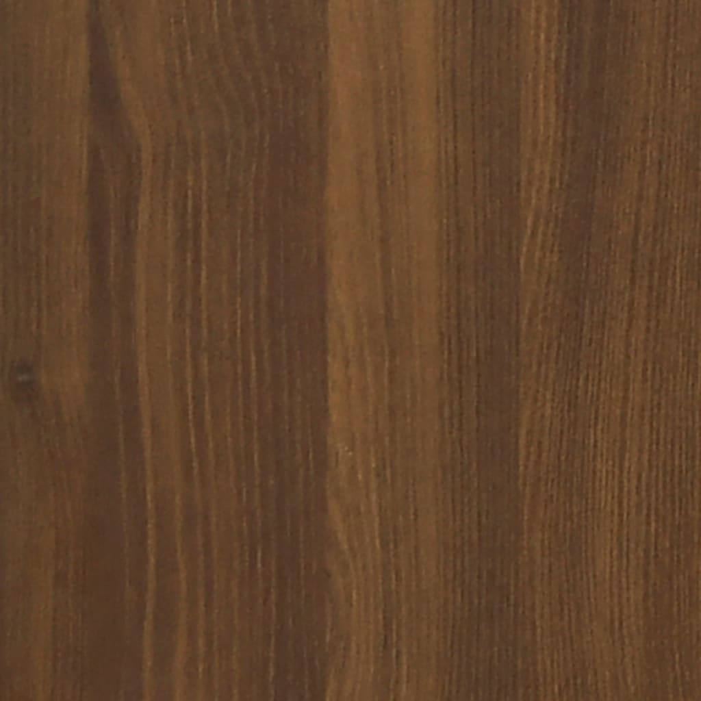 vidaXL Biurko z szafką boczną, brązowy dąb, materiał drewnopochodny