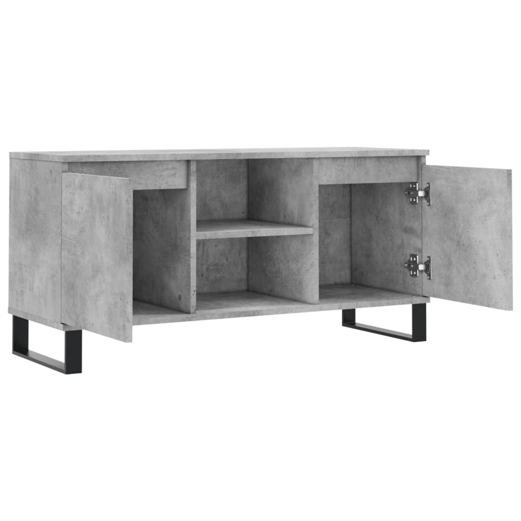 vidaXL Szafka pod TV, szarość betonu, 104x35x50 cm