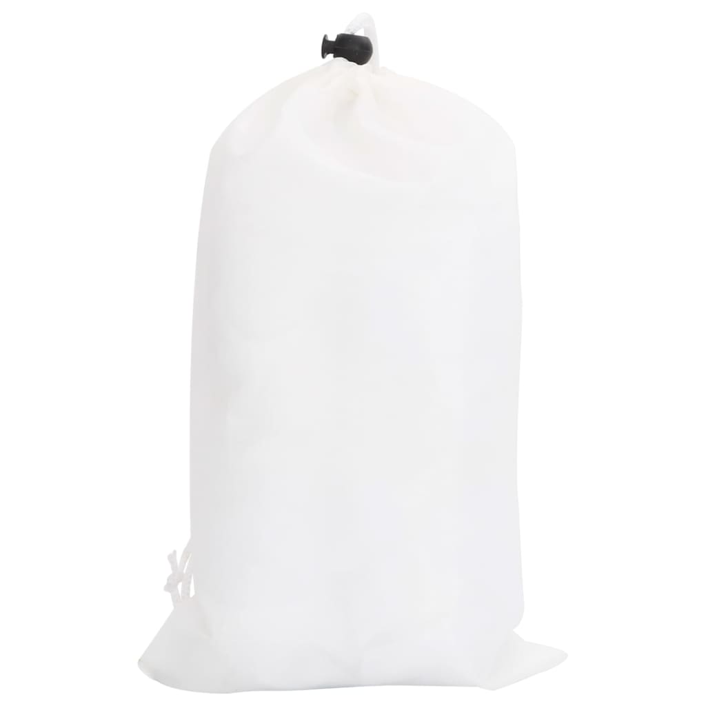 vidaXL Siatka maskująca z torbą do przechowywania, 312x140 cm, biała