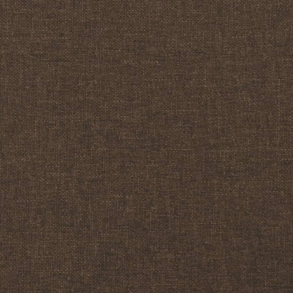 vidaXL Zagłówki do łóżka, 2 szt, ciemnobrązowe, 72x5x78/88 cm, tkanina
