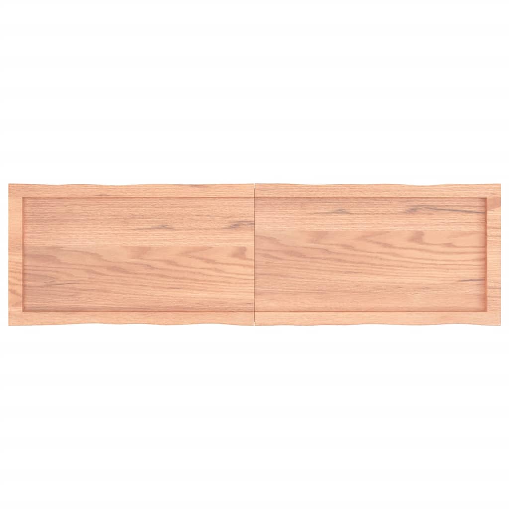 vidaXL Blat jasnobrązowy 140x40x(2-4) cm, drewno z naturalną krawędzią