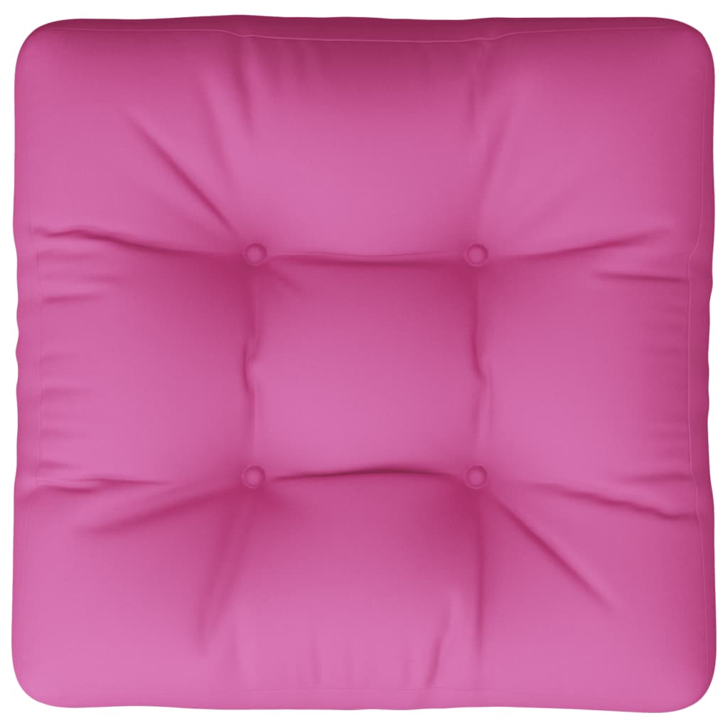 vidaXL Poduszka na palety, różowa, 50x50x12 cm, tkanina