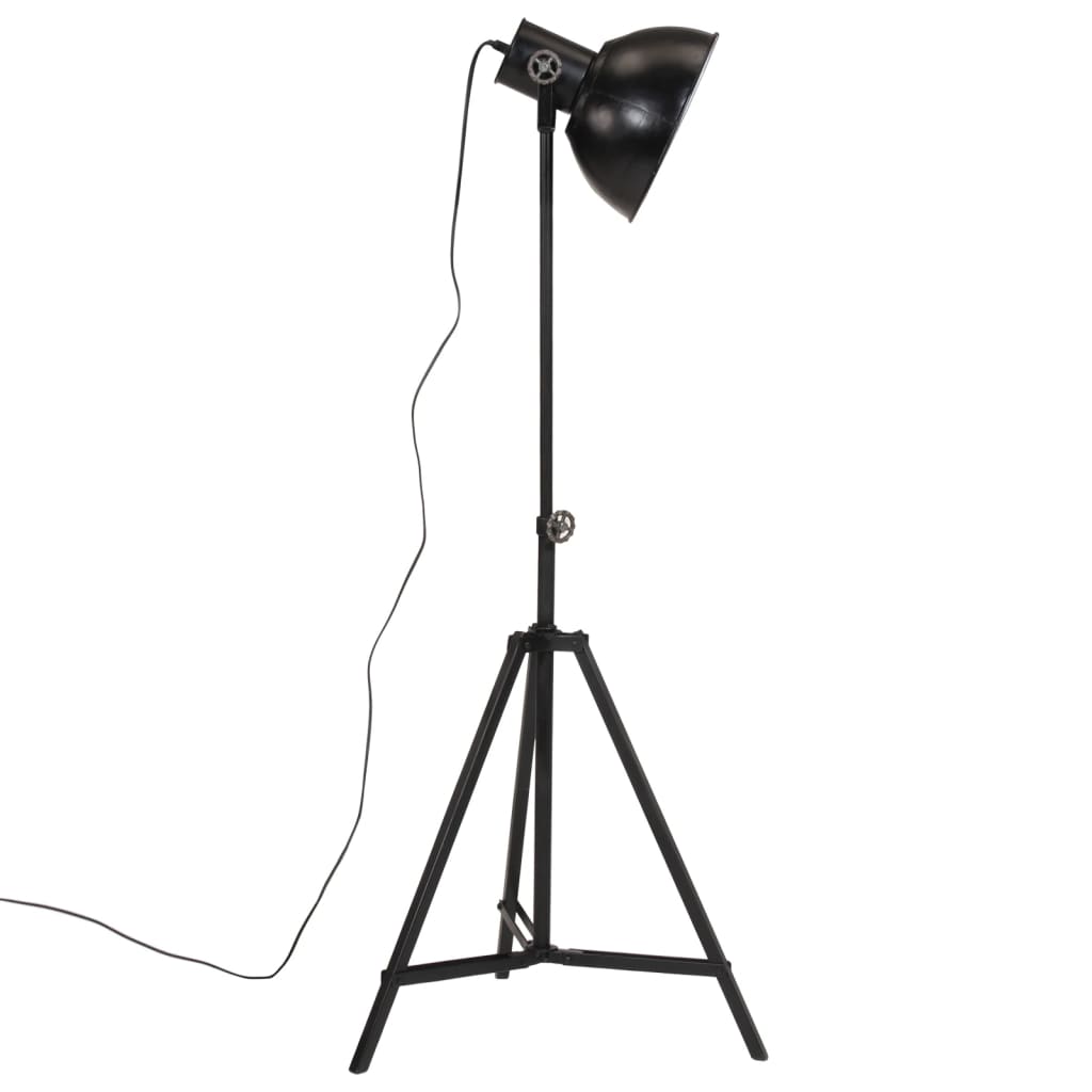 vidaXL Lampa stojąca, 25 W, czarna, 61x61x90/150 cm, E27