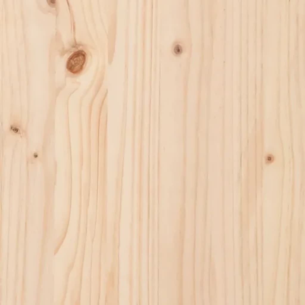 vidaXL Wezgłowie łóżka, 205,5x4x100 cm, lite drewno sosnowe