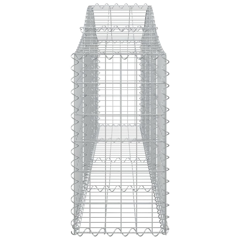 vidaXL Kosze gabionowe, 25 szt, 200x30x60/80 cm, galwanizowane żelazo