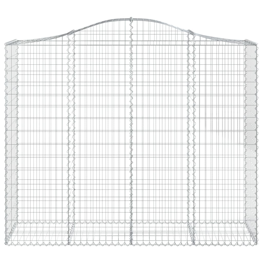 vidaXL Kosze gabionowe, 5 szt, 200x50x160/180 cm, galwanizowane żelazo