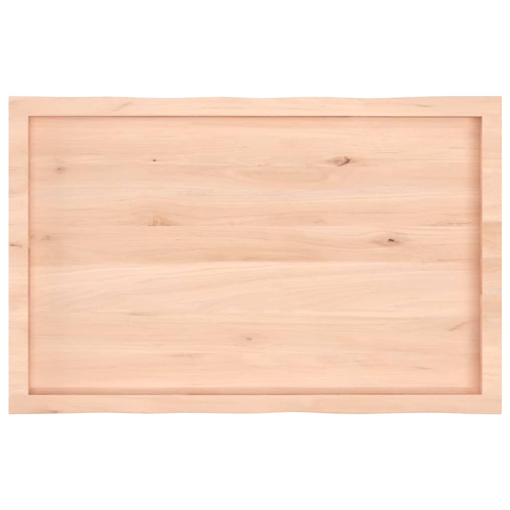 vidaXL Blat stołu, 100x60x(2-4)cm surowy, lity dąb naturalną krawędzią