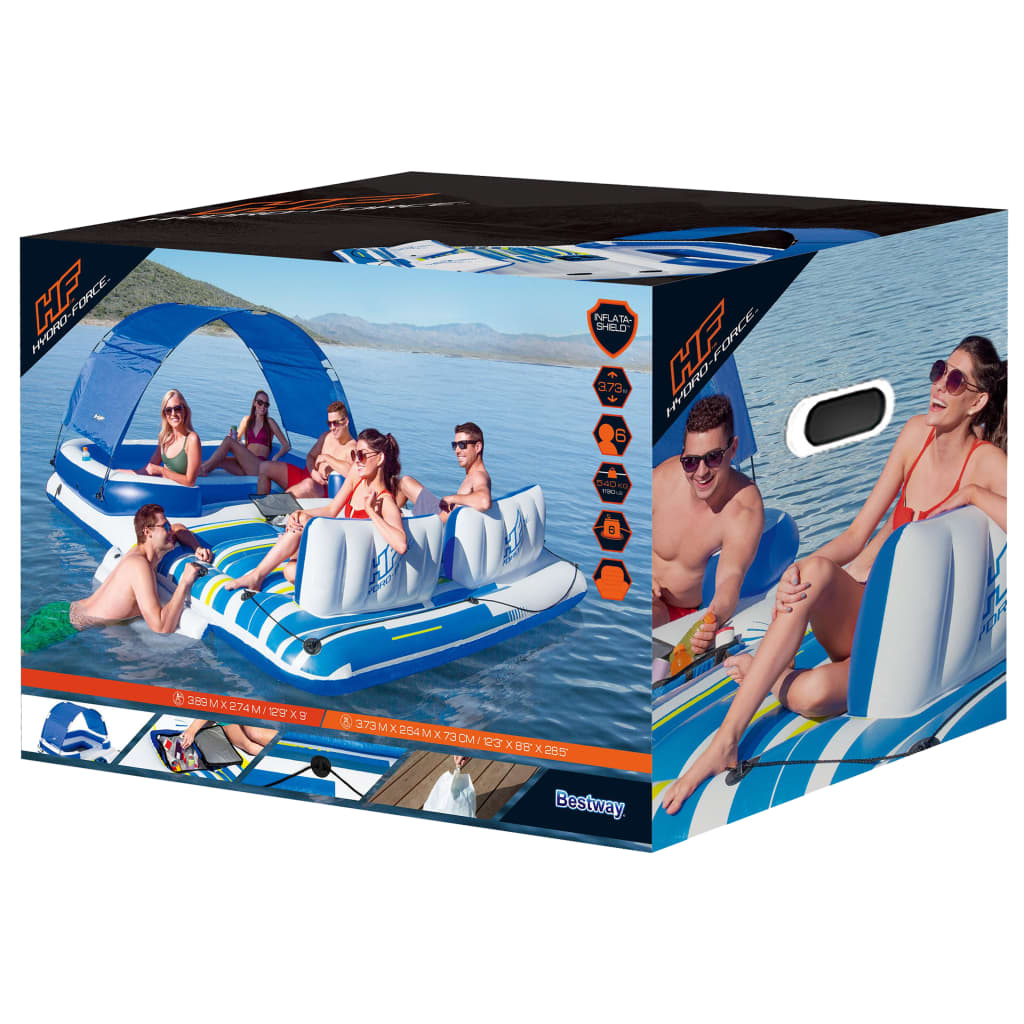 Bestway Materac Tropical Breeze Floating Island, 389 x 274 cm, 43105