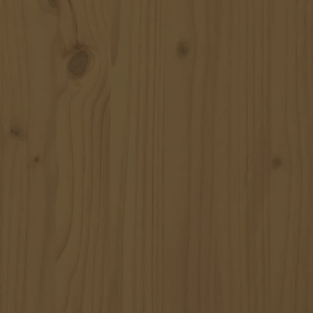 vidaXL Stolik kawowy, miodowy brąz, 80x50x35,5 cm, lite drewno sosnowe