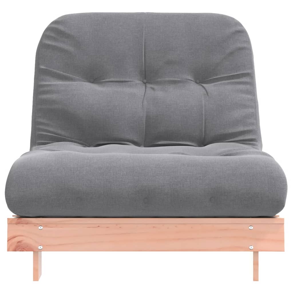 vidaXL Sofa rozkładana futon, z materacem, 90x206x11 cm, daglezjowa