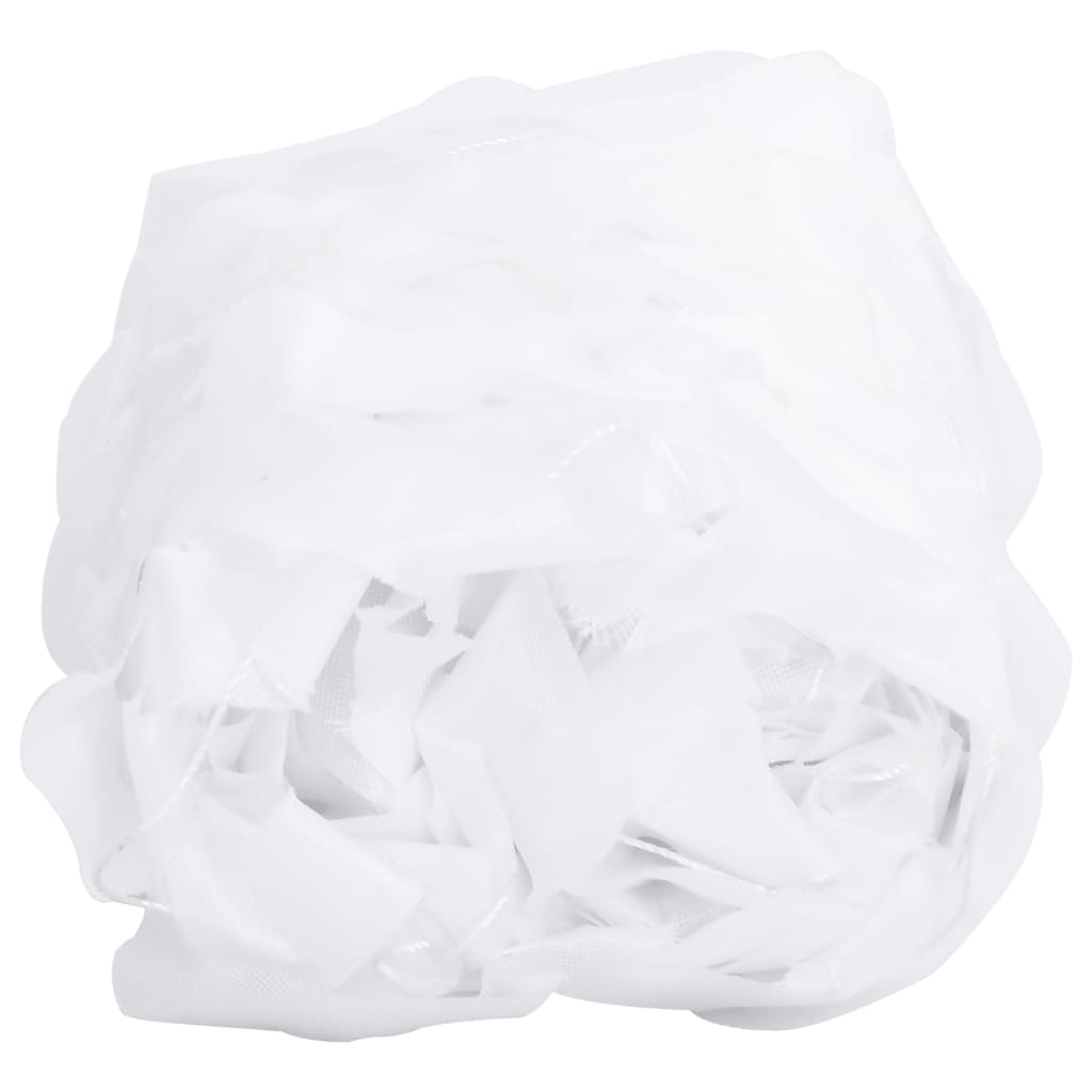 vidaXL Siatka maskująca z torbą do przechowywania, 844x142 cm, biała