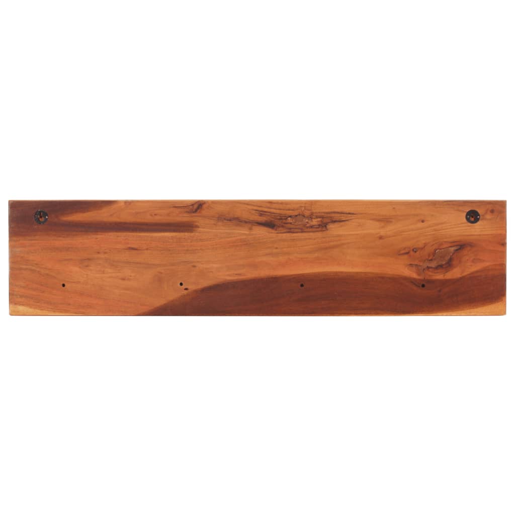 vidaXL Półki ścienne, 2 szt, 112x20x26 cm, lite drewno akacjowe