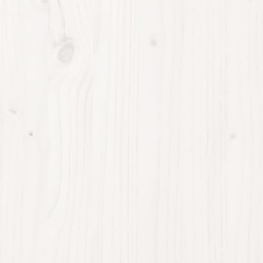 vidaXL Podstawka na monitor, biała, 60x27x14 cm, lite drewno sosnowe
