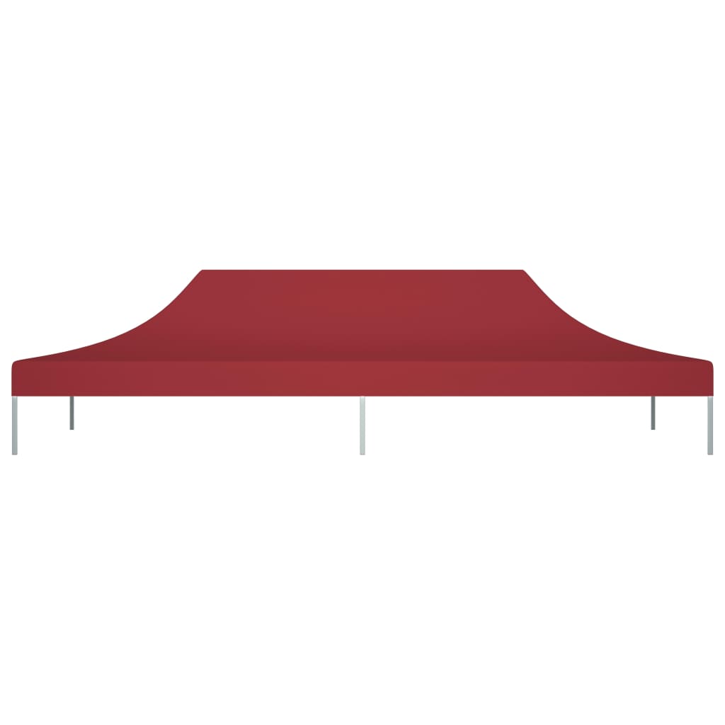 vidaXL Dach do namiotu imprezowego, 6 x 3 m, burgund, 270 g/m²