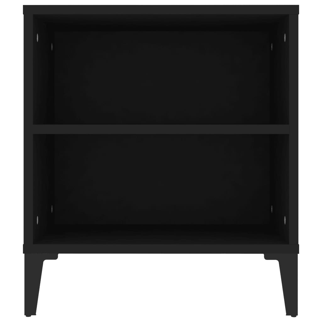 vidaXL Szafka pod TV, czarna, 102x44,5x50 cm, materiał drewnopochodny