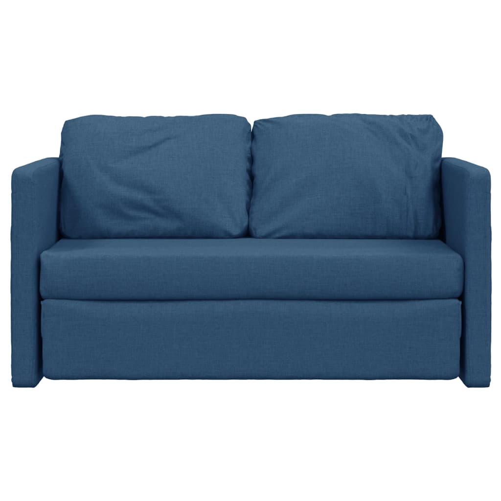 vidaXL Sofa podłogowa 2-w-1, niebieska, 112x174x55 cm, tkanina