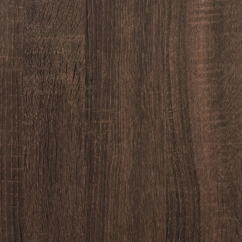 vidaXL Biurko brązowy dąb 120x50x75 cm metal i materiał drewnopochodny