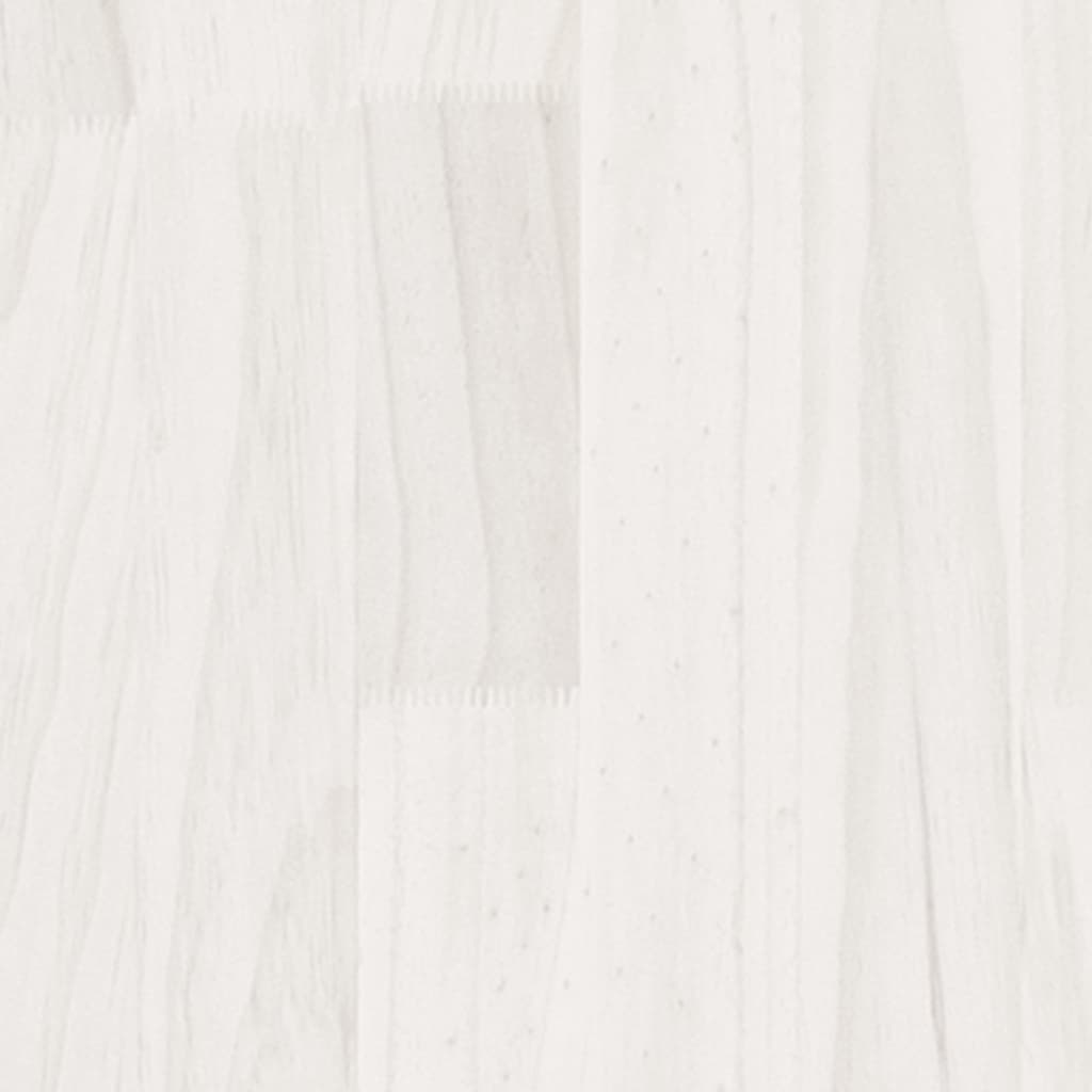 vidaXL Szafka pod telewizor, biała, 70x33x42 cm, lite drewno sosnowe
