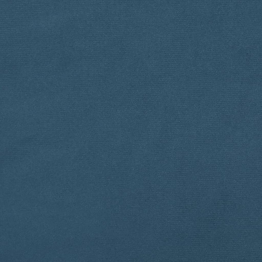 vidaXL Materac kieszeniowy, ciemnoniebieski, 120x200x20 cm, aksamit