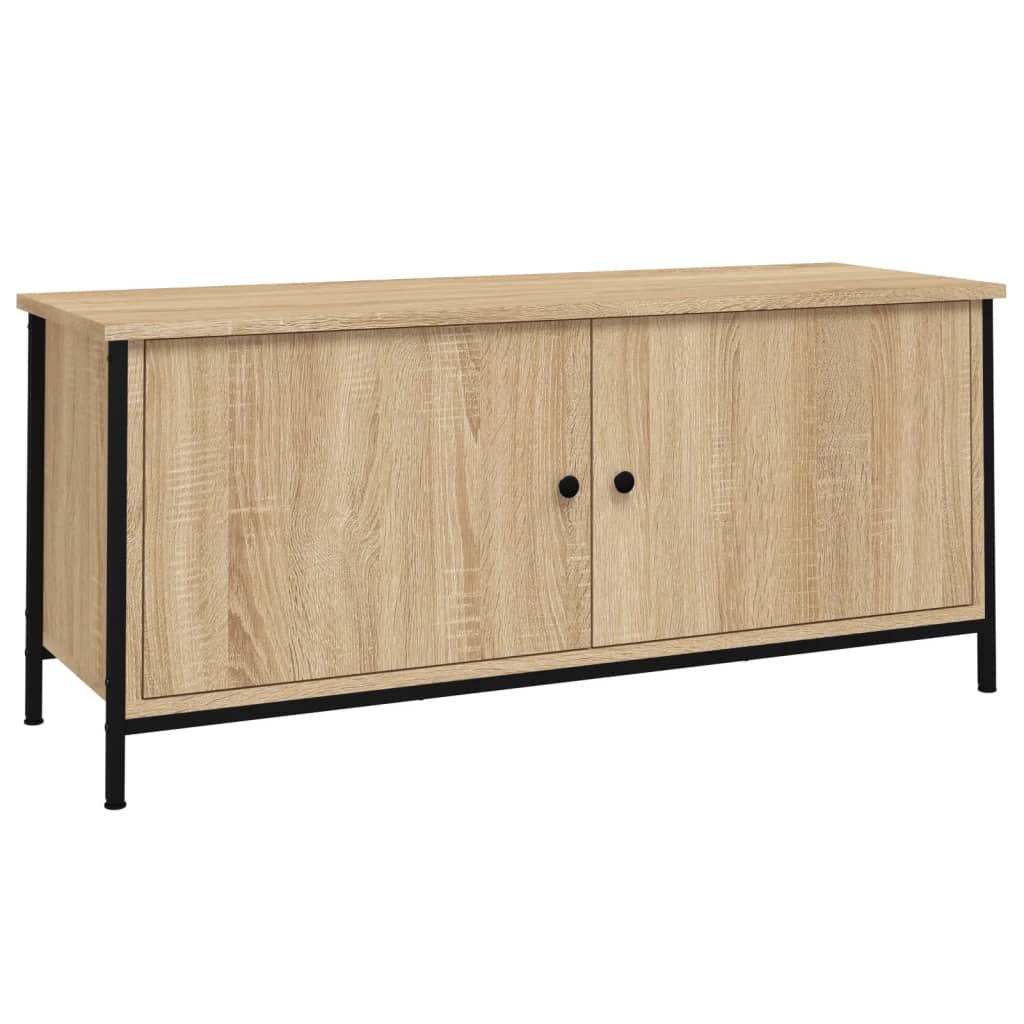 vidaXL Szafka pod TV, dąb sonoma, 102x35x45 cm materiał drewnopochodny