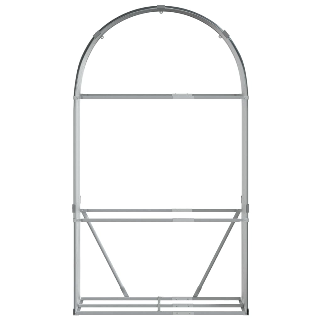 vidaXL Stojak na drewno, antracyt, 120x45x210 cm, stal galwanizowana