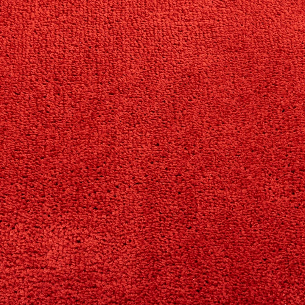vidaXL Dywan OVIEDO z krótkim włosiem, czerwony, 80x200 cm