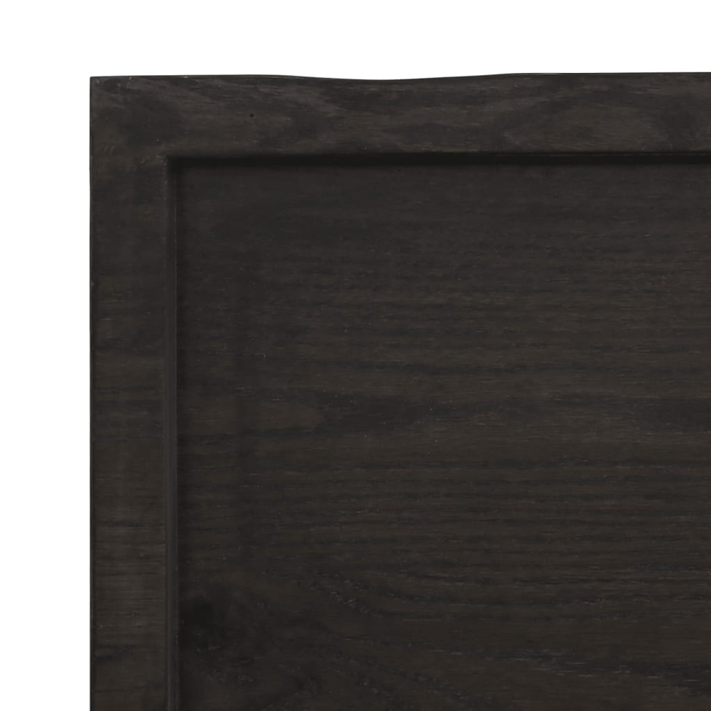 vidaXL Blat do łazienki, ciemnobrązowy, 160x40x(2-6) cm, lite drewno