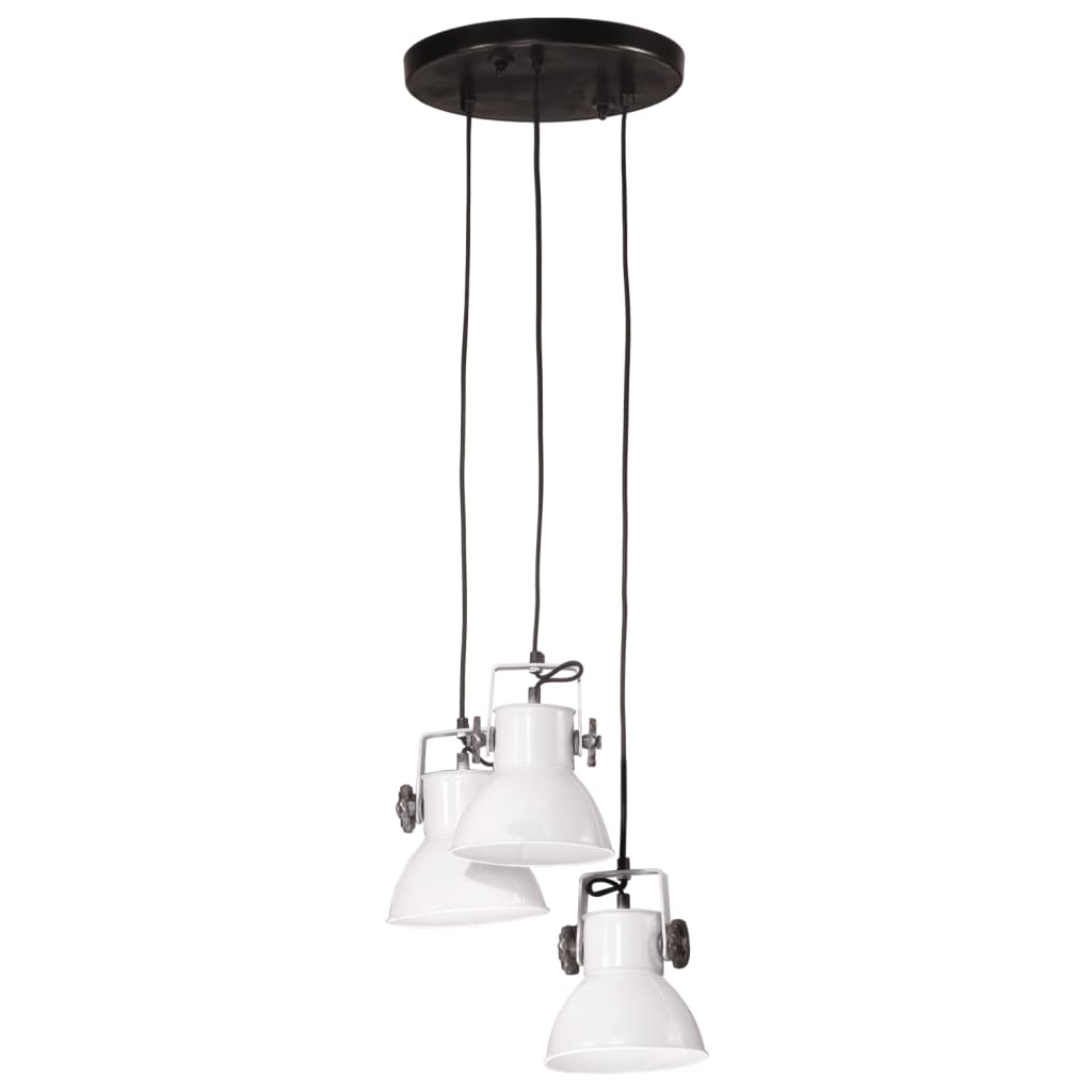 vidaXL Lampa wisząca, 25 W, biała, 30x30x100 cm, E27