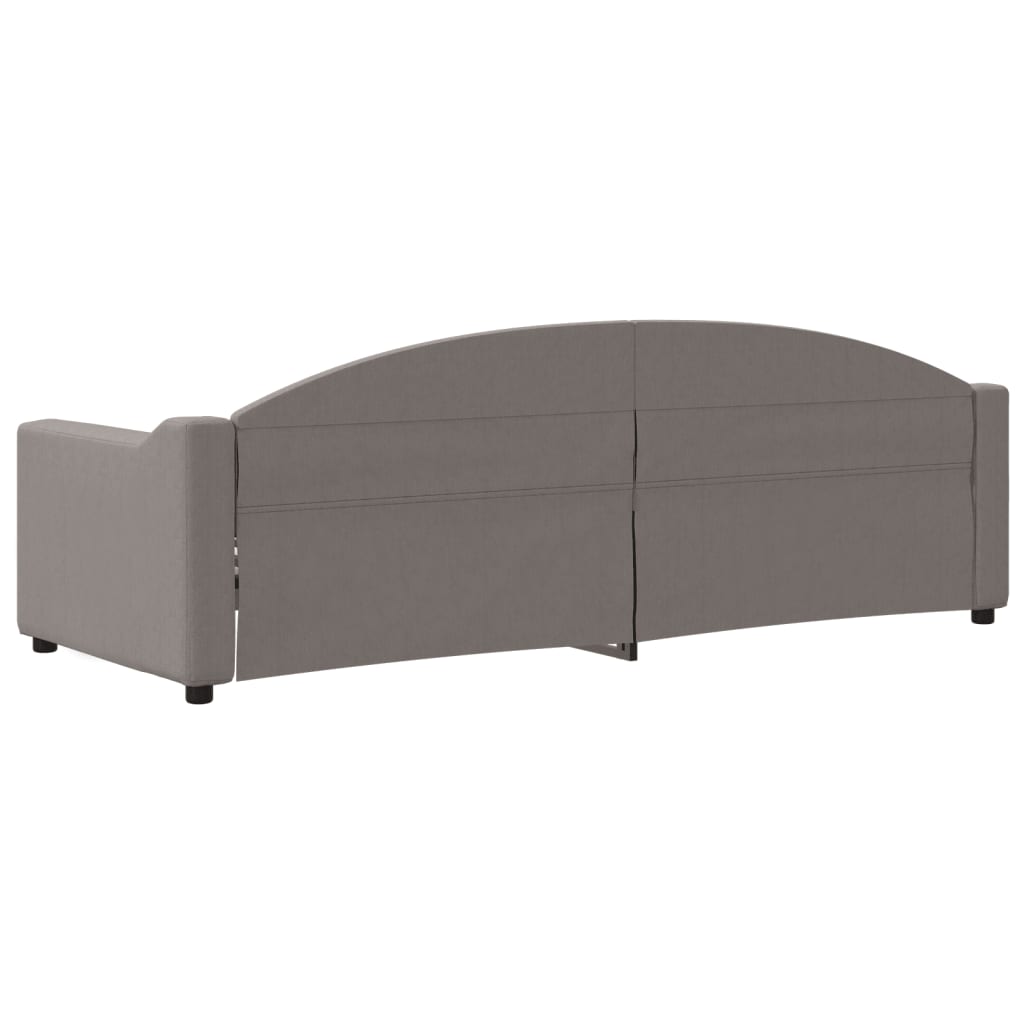 vidaXL Sofa z funkcją spania, kolor taupe, 80x200 cm, obite tkaniną