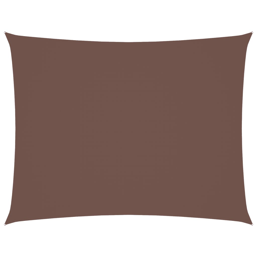 vidaXL Prostokątny żagiel ogrodowy, tkanina Oxford, 5x6 m, brązowy
