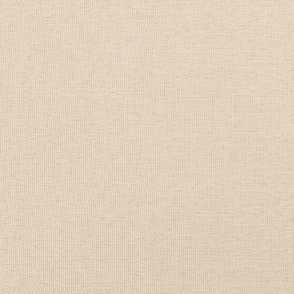 vidaXL Łóżko kontynentalne z materacem, kremowe, tkanina, 100x200 cm