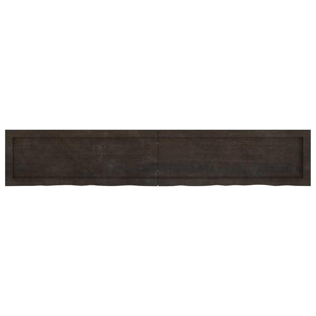 vidaXL Blat do łazienki, ciemnobrązowy, 160x30x(2-4) cm, lite drewno