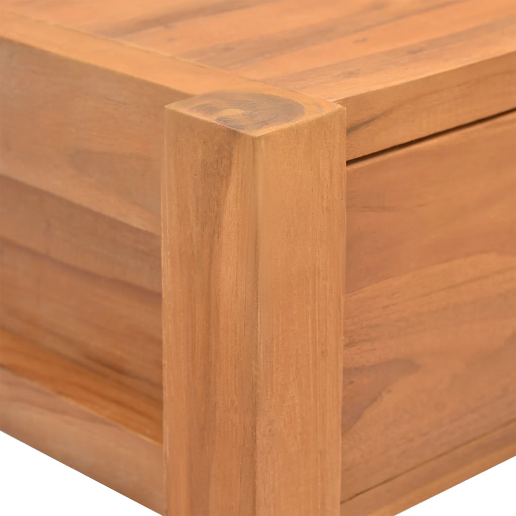 vidaXL Biurko z szufladami, 120x40x75 cm, lite drewno tekowe