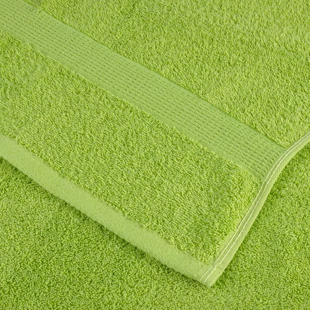 vidaXL Ręczniczki premium SOLUND 10 szt., zielone, 30x30 cm, 600 g/cm²