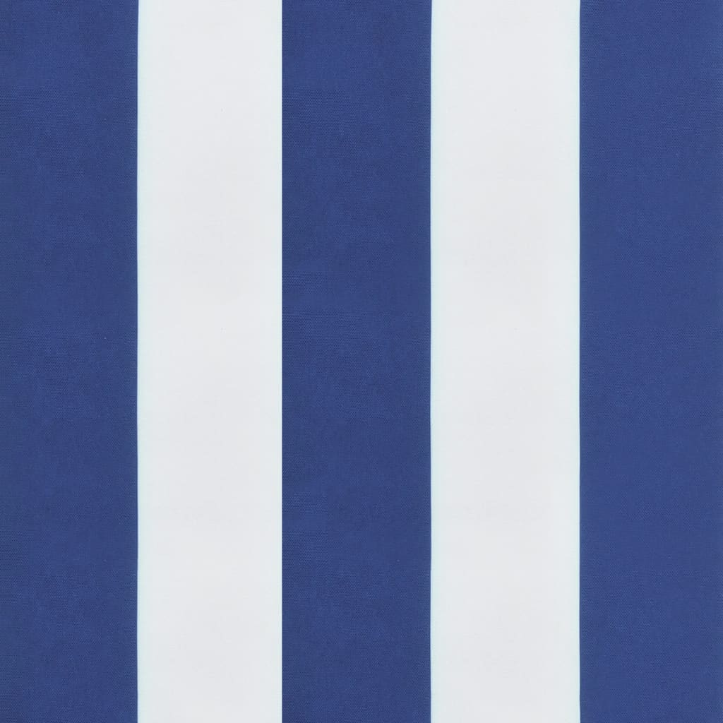 vidaXL Okrągła poduszka, niebiesko-białe paski, Ø 100x11 cm, Oxford