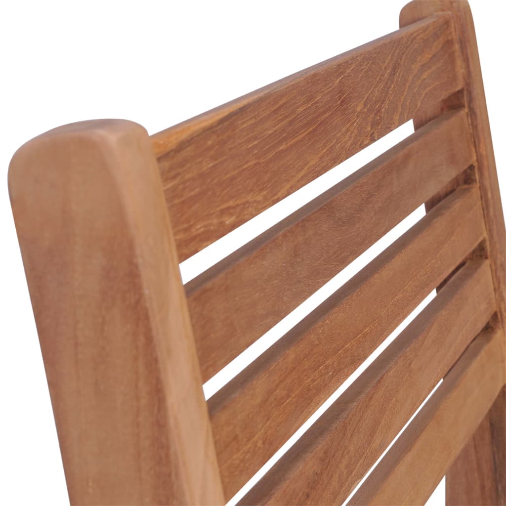 vidaXL Krzesła ogrodowe, 2 szt., jasnozielone poduszki, drewno tekowe