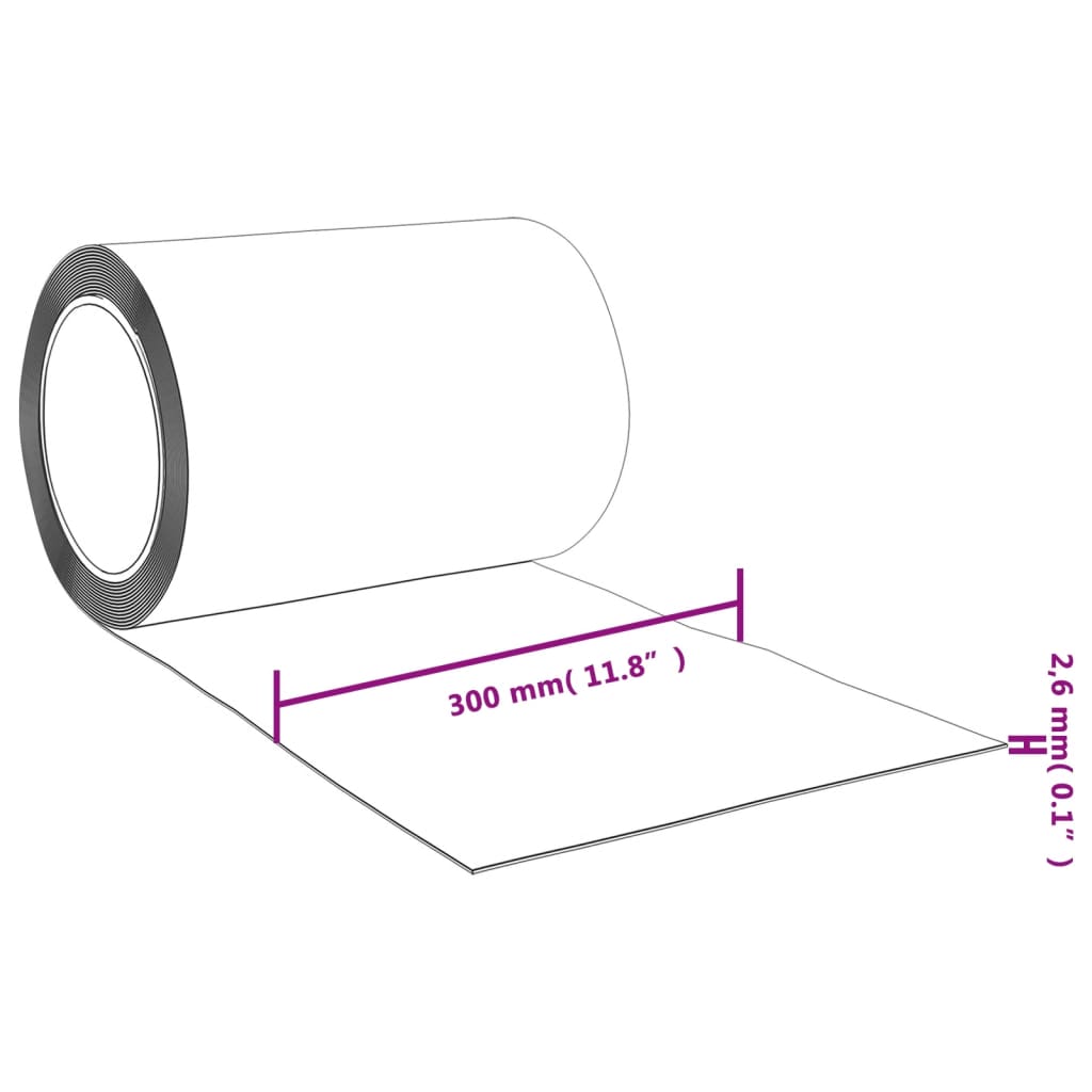 vidaXL Kurtyna paskowa, niebieska, 300 mm x 2,6 mm, 25 m, PVC