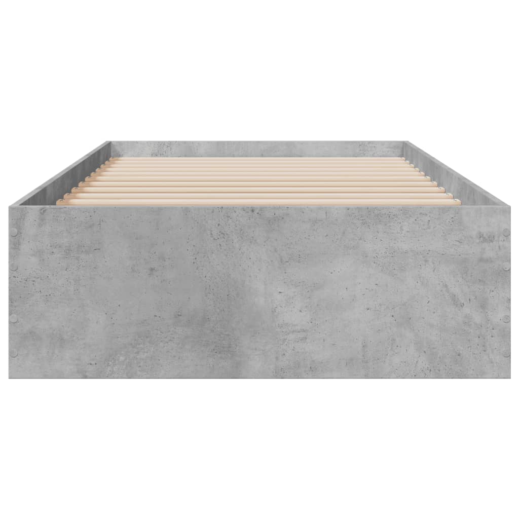 vidaXL Rama łóżka z szufladami, szarość betonu, 180x200 cm