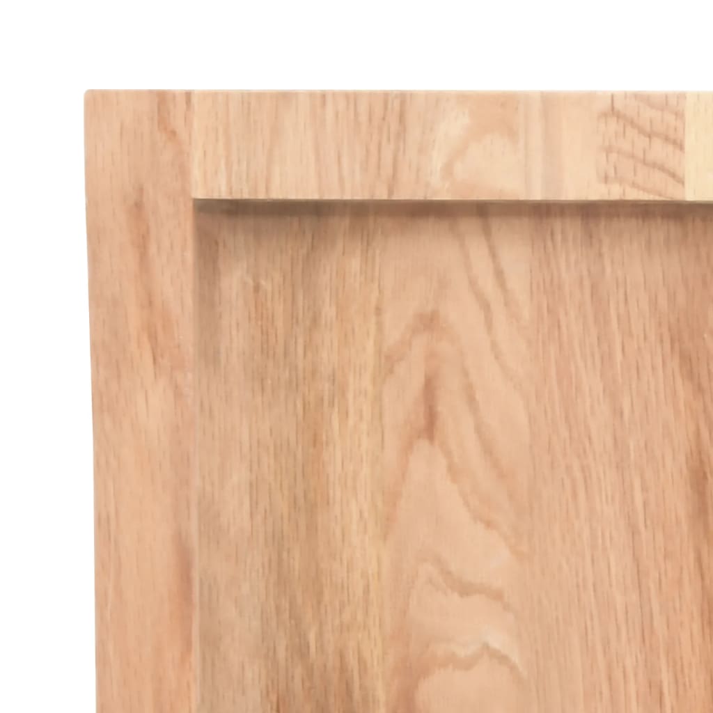 vidaXL Blat do łazienki, jasnobrązowy, 180x50x(2-4) cm, lite drewno