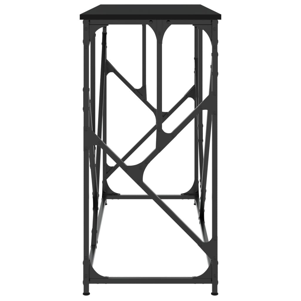 vidaXL Stolik konsolowy, czarny, 100x40x80 cm, materiał drewnopochodny