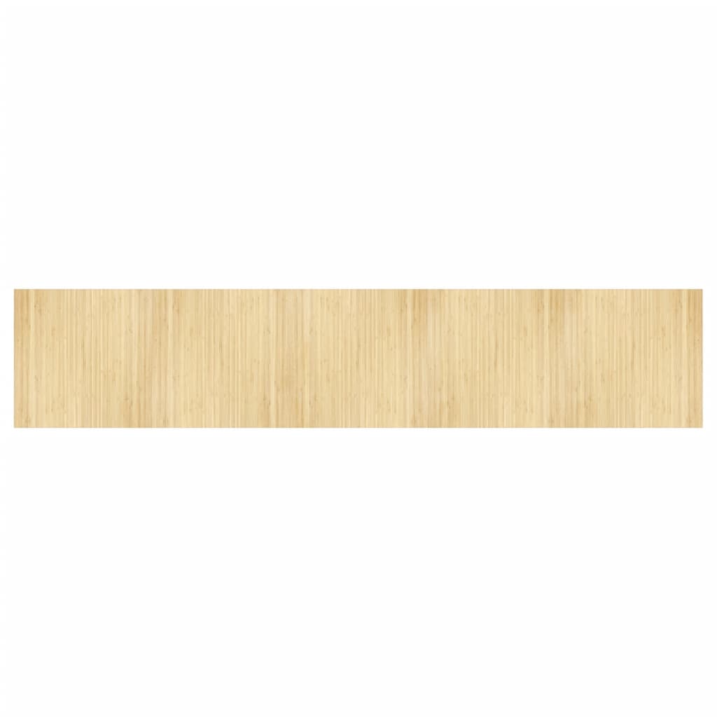vidaXL Dywan prostokątny, jasny naturalny, 100x500 cm, bambusowy