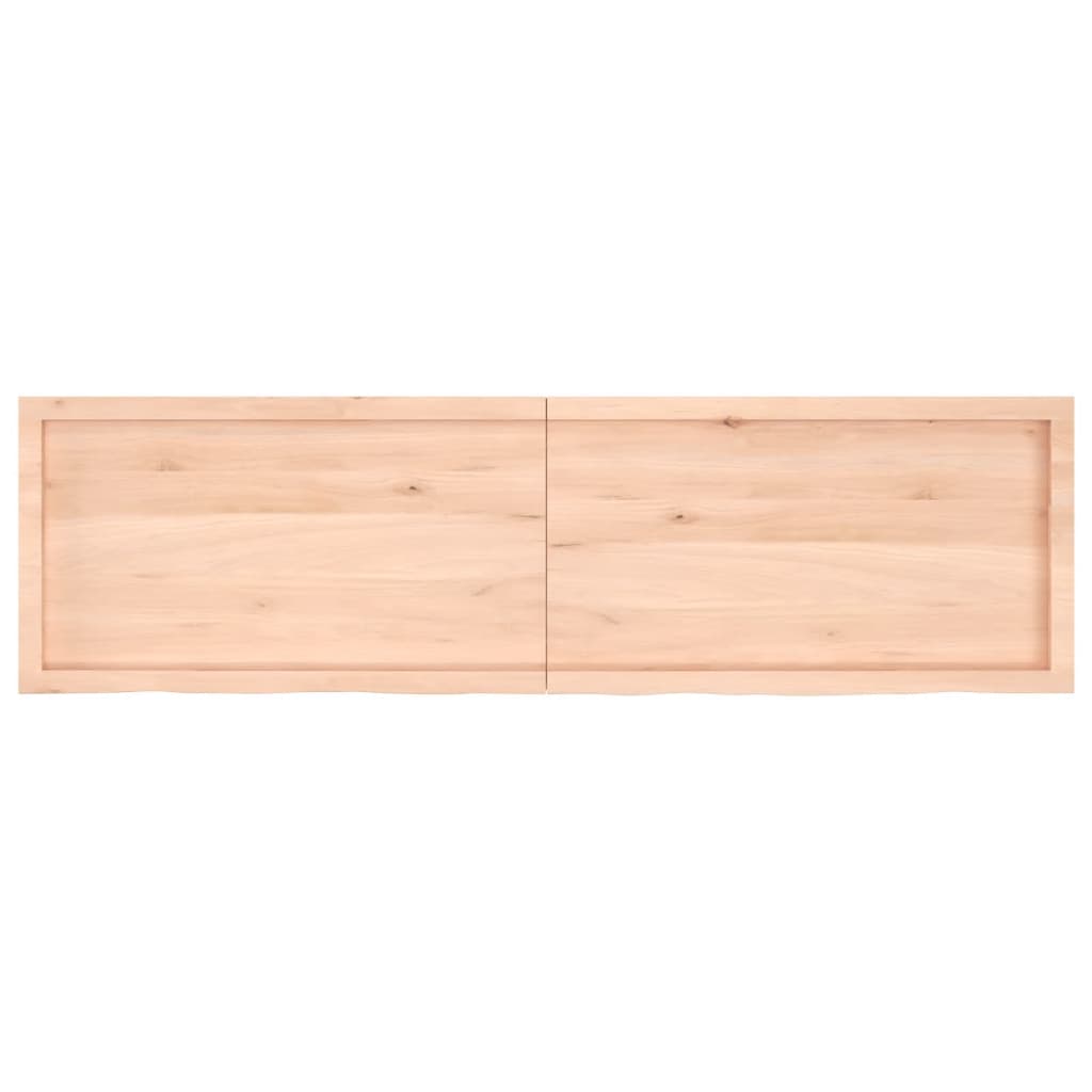 vidaXL Blat stołu, 180x50x(2-4) cm, surowe lite drewno dębowe