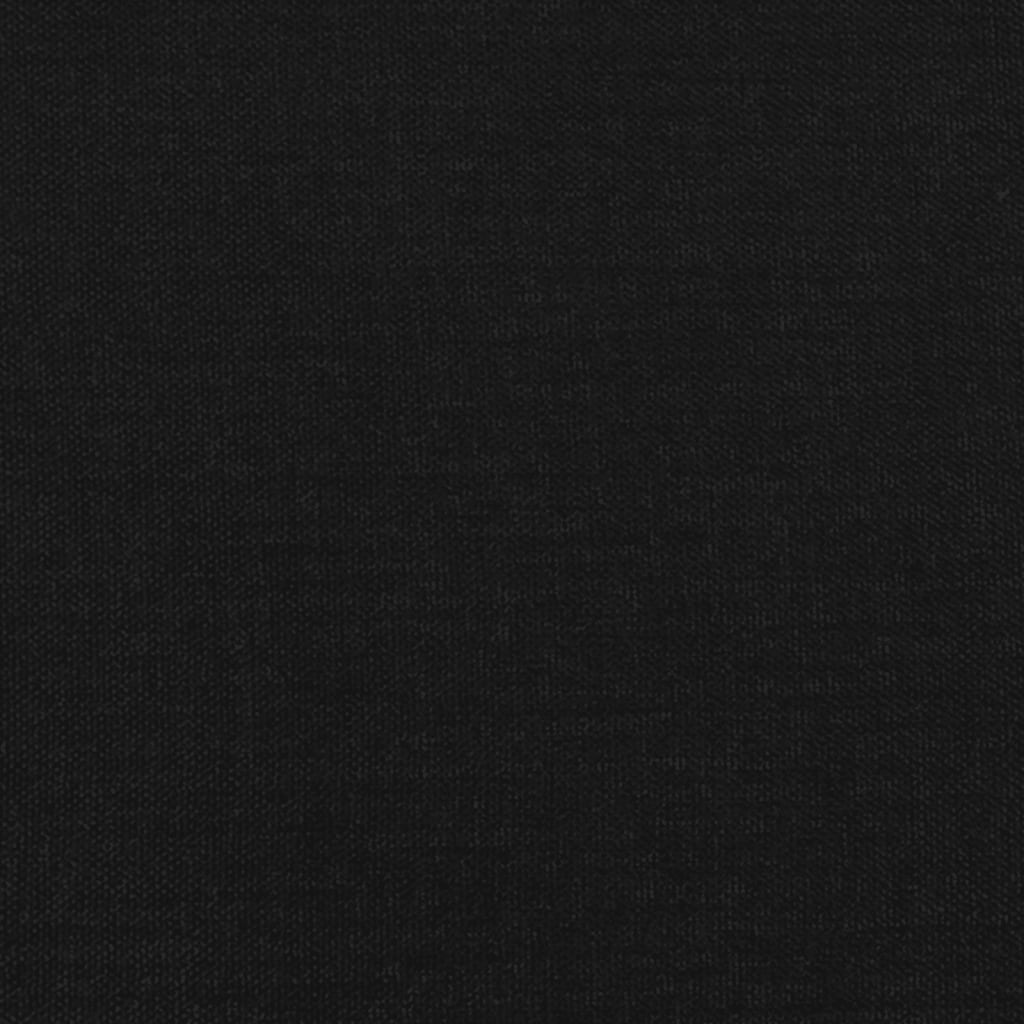 vidaXL Zagłówek uszak, czarny, 103x16x78/88 cm, tkanina
